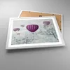Gerahmtes Poster - Weißer Rahmen - Ballon Baum Flug - 50x40 Produktbild-Vorschau 3