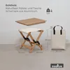 osoltus Holz Falthocker 2in1 Camping  Hocker / Produktbild-Vorschau 4