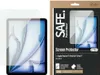 A product packaging for a screen protector for an iPad, shown next to the screen protector itself. Produktbild-Vorschau