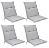 Beautissu Lot de 4 coussins pour fauteuils à dossier bas Voir les images du produit 1
