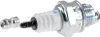 A spark plug with a detachable metal cap, shown against a white background. Produktbild-Vorschau