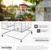 Serre en aluminium avec fondation, résistant aux UV - blanc Voir les images du produit 7