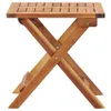 vidaXL Skladací záhradný stolík 40 x 40 x 40 cm z masívneho Náhľad obrázku produktu 4