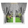 Fertiggardine Set mit Filz Panel Grau Stretch 145x160cm Produktbild-Vorschau 1