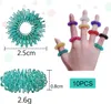 10 Stück Akupressurringe Massageringe Für Finger, Produktbild-Vorschau 3