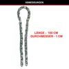 Master Lock 8011EURD Chaîne en acier cémenté, 100 cm x 0,6 Voir les images du produit 4