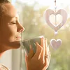 2Stück Fensterdeko Hängend Holz Dekoherz Fensterdeko Produktbild-Vorschau 2