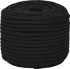 vidaXL Pracovné lano čierne 12 mm 25 m Polyester Náhľad obrázku produktu 1