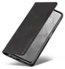 A black flip cover phone case is shown at an angle against a white background. Produktbild-Vorschau
