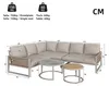 MERAX Gartenlounge-Set aus Seil mit Kissen & verstellbaren Produktbild-Vorschau 7