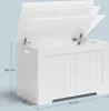 Contenitore e panca LEHAC con coperchio, bianco Anteprima dell’immagine prodotto 7