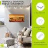 ARTland Wandbild Alu für Innen & Outdoor Mohnfeld in der Produktbild-Vorschau 3