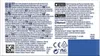 The image shows the back of a product packaging with various text, logos, and symbols. Produktbild-Vorschau