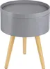 ONVAYA® Beistelltisch aus Holz | Grau | Holz | Ø 35 cm | Produktbild-Vorschau 1
