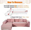 2er Set L-Form Sofabezug Couchbezug Schonbezug, Universelle Produktbild-Vorschau 8