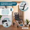 Mobiclinic Sedia a rotelle Carrozzina in acciaio Pieghevole Anteprima dell’immagine prodotto 3