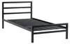 Łóżko metalowe 90 x 200 cm kolor czarny FURNITEX LM4-FX Podgląd zdjęcia produktu 2