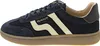 A side view of a navy blue Gant sneaker with beige stripes. Anteprima dell’immagine prodotto