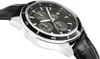 A close-up, angled shot of a Casio Edifice men's watch with a black leather strap. Produktbild-Vorschau