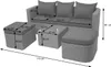 3in1-Garnitur MCW-J37, Garten-/Lounge-Set Sonneninsel, Spun Produktbild-Vorschau 6