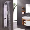 A modern bathroom with a sleek shower panel and a vanity with a sink. Podgląd zdjęcia produktu
