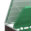 Prístrešok na dva odpadkové koše hnedá 144x81x113 cm Oceľ Náhľad obrázku produktu 8