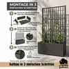 BigDean 2X Blumenkasten mit Rankgitter Pflanzkasten 80x36x Produktbild-Vorschau 6