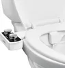 A bidet attachment is installed on a toilet seat. Produktbild-Vorschau