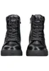 A pair of black high-top sneakers is shown from the front. Anteprima dell’immagine prodotto