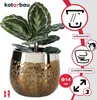 KOTARBAU® Doniczka ceramiczna złota okrągła efekt lustra ⌀ Podgląd zdjęcia produktu 4