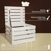 Creative Deco Bílá dřevěná bedna s víkem | 50 x 40 x 30 cm Náhled obrázku produktu 4