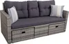 Garden Pleasure Loungesofa Valetta, hellgrau Kunststoff, Produktbild-Vorschau 2
