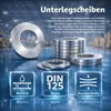50x rondelle M8 Acciaio inox Rondelle piatte, Ø 18,00 mm Anteprima dell’immagine prodotto 2