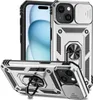 iPhone 15 Hülle mit Schiebe Kamera Schutz und Ringhalter Produktbild-Vorschau 1