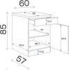 Flex Well Unterschrank mit Schublade und Drehtür Wito BxTxH Produktbild-Vorschau 7