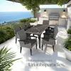 tectake® Rattan Tisch Foggia 196 x 87 x 76 cm Produktbild-Vorschau 8