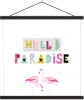 MuchoWow® Textilposter Flamingo - Sommer - Rosa 40x40 cm Produktbild-Vorschau 1