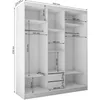 Beautysofa GAJA Schwebetürenschrank 180 cm mit Spiegel, Produktbild-Vorschau 3