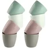 Two stacks of four plant pots in different colors, arranged diagonally. Produktbild-Vorschau