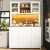 okwish Küchenschränke mit LED und Acryltüren,Sideboards, Produktbild-Vorschau 3