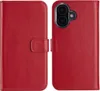 Selencia Echtleder Klapphülle iPhone 16 - Rot Produktbild-Vorschau 1