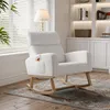 Silla mecedora INONEFT con respaldo alto, sillón oscilante, Vista previa de la imagen del producto 8
