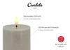 Candela Lights LED Kerzen 2er Set Ø7,5x15cm taupe rustic Produktbild-Vorschau 7