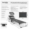 tectake® Hliníkové lehátko Lorella s polstrováním, skládací Náhled obrázku produktu 12