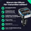 Siltcon® FM Transmitter Bluetooth Auto – USB-C 30W Produktbild-Vorschau 2