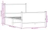 vidaXL Metallbett ohne Matratze Sonoma-Eiche 100x200 cm Produktbild-Vorschau 7