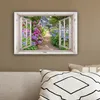 Leinwand Bilder 30x20 cm - Fensterblick - Hortensie - Produktbild-Vorschau 5