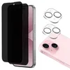 Schwarzes Anti-Spionage-Glas für iPhone 15 und Kameraschutz Produktbild-Vorschau 1