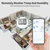 Tuya WiFi inteligentný teplomer vlhkomer vnútorný čas dátum Náhľad obrázku produktu 4