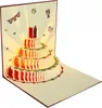 A pop-up birthday card with a multi-tiered cake design. Podgląd zdjęcia produktu